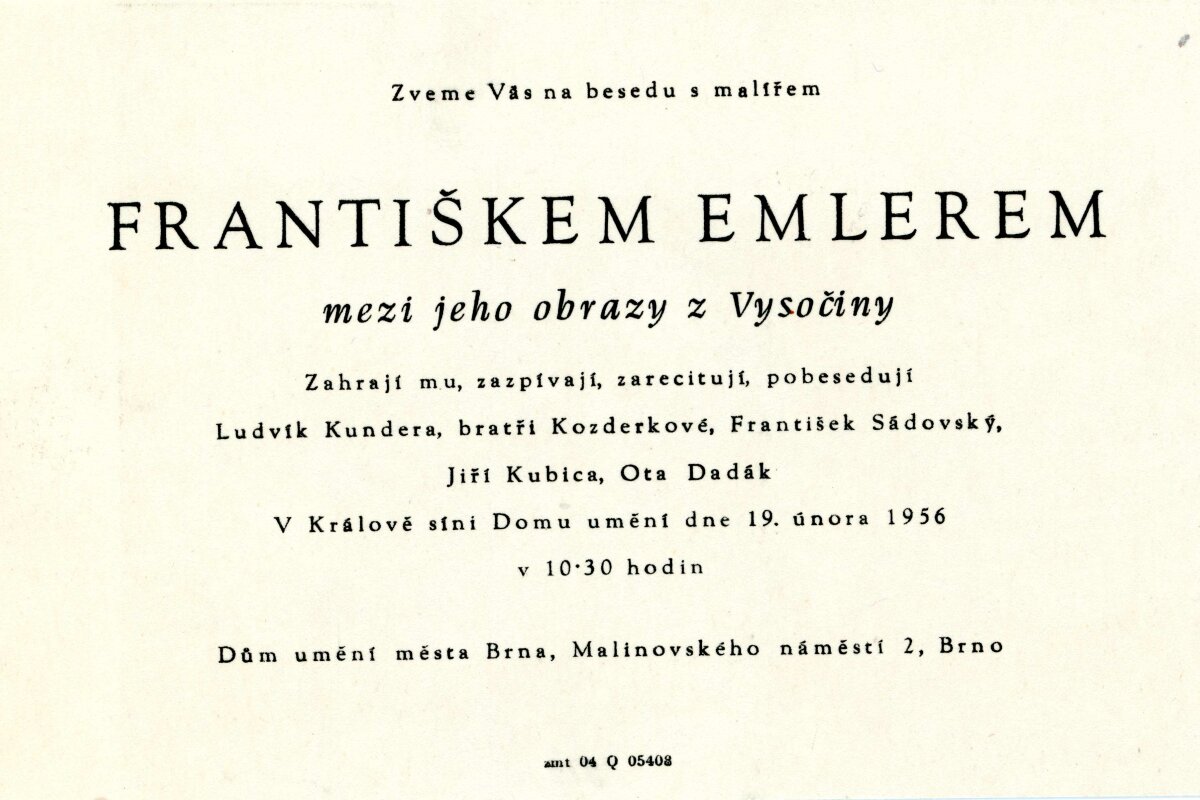 František Emler. Obrazy z Vysočiny